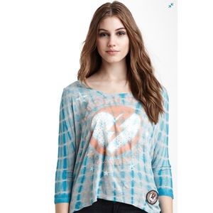 Affliction tie dye high low top